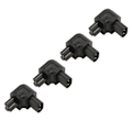 Miniatyrbillede 4 af 8: 4 stk. IEC320 C8 til IEC320 C5 Strømadapter Professionel Kobber Computer Strømadapter til PDU Chassis Strømforsyning