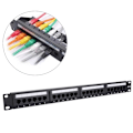 Miniatyrbild 3 av 8: 24 Portars Monterbar Data Patch Panel Höghastighets CAT6 CAT-6 Nätverkskabel Rack