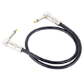Miniatyrbillede 1 af 8: Guitar Patch-kabel 6,35 mm stik retvinklet Anti-interferens Reducer støj Fleksibel guitareffekt pedalledning