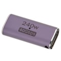 Pikkukuva 8 / 8: USB4.0 C-naaras-naar-naaras-sovitin, tukee PD 240W 40Gbps 8K 60Hz USB Type C -liitäntää kannettaville tietokoneille, puhelimille ja muille Type C -laitteille