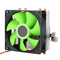 Miniatyrbild 3 av 7: CPU-kylare Radiator Down-Shot 4 Mässings Heatpipe Allmän Datorfläkt (3pin utan ljus) (Grön)