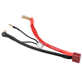 Pikkukuva 4 / 8: RC-auto T-liitin naaras 90° 4MM bana-liitin uros -kaapeli 2 mm päällä RC-liitäntäjohto 2S 7,4V litiumakulle