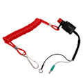 Miniatyrbillede 3 af 8: Vandafvisende lys til marine udenbordsmotor Stop Switch ABS Motor Nødstop Switch til T4 6E0‑82575‑00