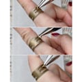 Miniatyrbilde 2 av 5: Øredobbel Making Åpen Ring Messing Materiale Kompakt Form DIY Hånd Åpen Sirkel Verktøy for Håndverk Smykker