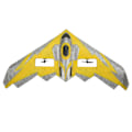 Miniatyrbilde 3 av 8: RC-seilfly EPP-skum Håndkast 2CH 2,4GHz Fjernkontroll Fly  med LED-lys for 14 år og eldre Gul Tre batterier
