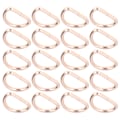 Miniatyrbild 6 av 8: 20 st D-ringar 4x38x23mm Stark Struktur Brett Använd Elegant Utseende DIY Hantverk för Väskor Plånböcker Armband Guld