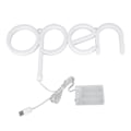 Pikkukuva 1 / 8: Neon Open -kyltti kirkas RGB LED -kyltti 13,8x7,3 tuumaa paristolla USB-käyttöinen PVC-neonvalonäyttö kauppajuhliin ravintoloihin
