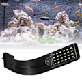 Miniatyrbillede 5 af 8: Klemme Akvarielys Høj Lysstyrke Justerbar Energibesparende Fiskekum LED Klipslys til Akvarier Fiskekummer X5 Sort Skal (Fuld Hvid Rund Indsats)
