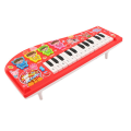 Miniatyrbillede 8 af 8: Kids Piano Legetøj Keyboard Tegneserie Multifunktion elektronisk instrument for begyndere Rød