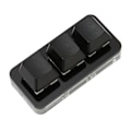 Miniatyrbilde 5 av 8: USB 3-knapps Mini Tastatur RGB LED Bakgrunnsbelysning Støtter Hot Swap OSU HID Makro Programmering Tastatur for Windows for OS X for Linux Svart