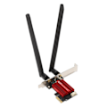 Miniatyrbillede 6 af 8: PCIe Netværkskort 2.4GHz 300Mbps 5GHz 867Mbps Dobbelt Antenne MU MIMO BT4.2 PCIe WiFi Adapterkort til Desktop Kabinet