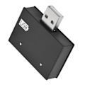 Miniatyrbilde 5 av 8: Hub USB2.0 Hann til 2-Port USB Dobbel Lader Splitter Adapter Konverter Konsentrator (Svart)