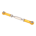 Miniatyrbillede 1 af 8: Justerbar RC Servostang Trækstang Metal Styrestang til JLB 1/10 RC Truck Biler Guld