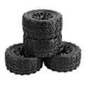 Miniatyrbild 7 av 8: 4 st RC-däck 12mm Hex Off Road Short Course Truck Däck 1/10 för TRAXXAS SLASH Svart