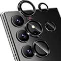 For Samsung Galaxy S24 Ultra Camera Lens Protector WANLONFENG Metal CD Texture Tempered Glass Lens