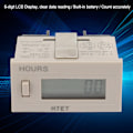 Miniatyrbilde 7 av 8: AC 110-220V H7Et BVM Digital Elektrisk Teller Totalisator med 6-sifret LCD-skjerm (0,0 time)