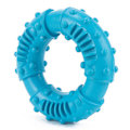 Miniatyrbild 1 av 8: Hund Tuggleksak i Gummi, Ringformad, Tandslipning, Bita-Resistent, Halksäker, Blå