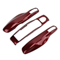 Miniatyrbillede 1 af 8: Nøglefob Cover Shell Beskytter Bil Modificering Udskiftning til Panamera Cayenne MACAN Boxster Cayman 911 718 Rød