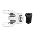 Miniatyrbillede 2 af 8: Foldbar cykelstamspænder aluminiumlegering Cykel forreste rørbeslag til Brompton 3sixtySilver