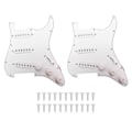 Miniatyrbillede 1 af 8: Elektrisk guitar pickup Single Coil Clear Sound 11 huller Prewired Pickup Erstatning Hvid