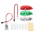 Miniatyrbillede 7 af 8: 3 stk/sæt Drone Flash LED trådløst lys til RC Fix Wing Fly Helikopter