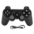 Miniatyrbillede 1 af 8: Trådløs Intelligent Bluetooth Game Gamepad Funktionelt Håndtag Signalstabilisering til PS3black