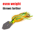Miniatyrbilde 8 av 8: 6 stk 10 cm 11 g bladjigg fiskedrag Flerfargede fiskejigger for bas, ørret, gjedde