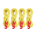 Miniatyrbilde 2 av 8: 4 stk Sett Reflekstelt Vindtau Camping String Guy Line med S Ring Spenne Krok (Gul)