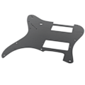 Miniatyrbillede 2 af 8: Elektrisk guitar pickguard aluminiumslegering 2 Humbucker guitarer Pick Guard ridseplade sort
