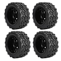 Miniatyrbild 2 av 8: 4 st RC-däck 12mm Hex Off Road Short Course Truck Däck 1/10 för TRAXXAS SLASH Svart
