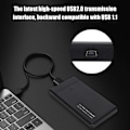 Miniatyrbillede 7 af 8: W25a820 2.5inch USB2.0 SATA Mobilt Harddisk Boks Kabinet Ekstern HDD Kabinet (Sort)