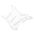 Miniatyrbilde 8 av 8: Elektrisk gitar pickup Single Coil Clear Sound 11 hull Prewired Pickup Erstatning Hvit