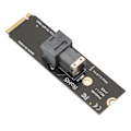 Pikkukuva 3 / 8: M.2 PCIE 4.0 - SFF8643 U2 -sovitin, M.2 NVME - SFF 8643 -sovitin SFF8643 - SFF8639 -sovitinkaapelilla