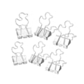 Miniatyrbillede 3 af 8: 20 stk. Papirclips Stærk klemkraft Holdbart jern Lille ande design Bred anvendelse Små bindeklips Sølv