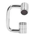 Miniatyrbillede 5 af 8: Haneforlænger Kobber Rustfrit Stål ABS 1080 Grader 22mm Indvendig Diameter Roterbar Hane Adapter