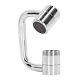 Miniatyrbillede 7 af 8: Haneforlænger Kobber Rustfrit Stål ABS 1080 Grader 22mm Indvendig Diameter Roterbar Hane Adapter