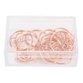 Miniatyrbillede 1 af 8: 12 stk. Guldfarvede papirclips, unikt ringdesign, førsteklasses metal, rustfri, holdbare, bred anvendelse, falmer ikke, søde papirclips