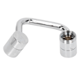 Miniatyrbillede 3 af 8: Haneforlænger Kobber Rustfrit Stål ABS 1080 Grader 22mm Indvendig Diameter Roterbar Hane Adapter