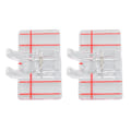Miniatyrbillede 6 af 8: 2 stk. Parallel Stitch Trykfod Plast Robust Holdbar Multifunktionel Symaskine Tilbehør til Husholdningsbrug