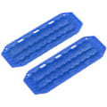 Miniatyrbillede 4 af 8: 2 stk RC-sandbroer i plast til Axial SCX24 1/24 RC Crawlers Opgraderingsdele Blå
