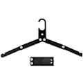 Miniatyrbillede 6 af 8: Rejse Hænger Foldbar Design Aluminium Legering Høj Styrke Letvægts Foldbar Tøj Hænger til Hjem Tirp Sort