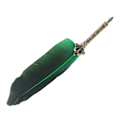 Miniatyrbillede 6 af 8: Fjerpen Zinklegering Høj Glathed Elegante Farver Europæisk Retro Stil Fjerpen til Skrivning Tegning Grøn