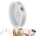 Pikkukuva 5 / 8: Tee-se-itse Helmet String Korut Asusteet Nail Art Manikyyri Metalli Kuparilanka (hopea)