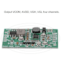 Pikkukuva 8 / 8: Boost Board -moduuli LCD TCON -kortti VGL VGH VCOM AVDD 4 Säädettävä Gold-92E Zhide