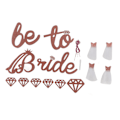 Miniatyrbild 1 av 8: Bröllopsdusch Banner Guld Glitter Papper Glänsande Charmig Bröllopsdusch Skylt Papper Mesh Bride to Be Banner för Bröllopsdusch Roséguld