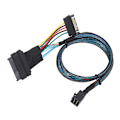Miniatyrbillede 2 af 8: SAS Kabel SFF8643 til SFF8639 15P Strømlinje MINI Server Connector HDD Adapter