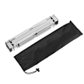Miniatyrbild 5 av 8: Litet hopfällbart bord för utomhusbruk i aluminiumlegering, bärbar hopfällbar campingbord för strandpicknick, silver