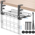 Cable Tray for Desk, Cable Organizer with Clamp
