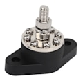 Miniatyrbillede 7 af 8: Fordelingsstudsforbindelsespost Sort 3/8 tommer 300A med Transparent Dæksel til Motor ATV Skib Elektrisk Udstyr