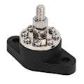 Miniatyrbillede 6 af 8: Fordelingsstudsforbindelsespost Sort 3/8 tommer 300A med Transparent Dæksel til Motor ATV Skib Elektrisk Udstyr